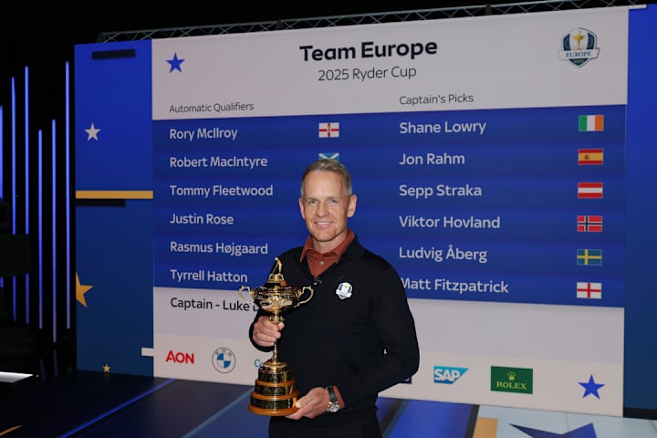 Recap: Luke Donald Makes His Six Captain's Picks at Sky Studios