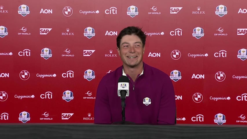 Viktor Hovland on His Mindset on Eve of Ryder Cup