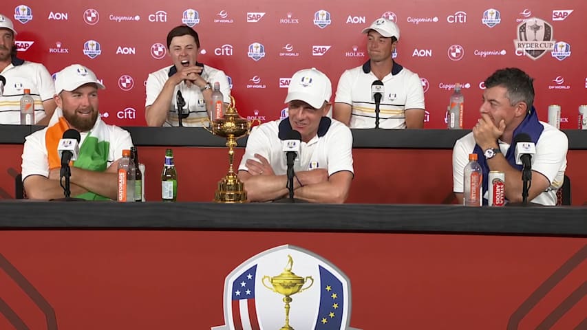 European Team Ryder Cup Victory Press Conference